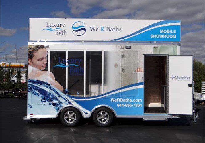 custom mobile showroom trailers