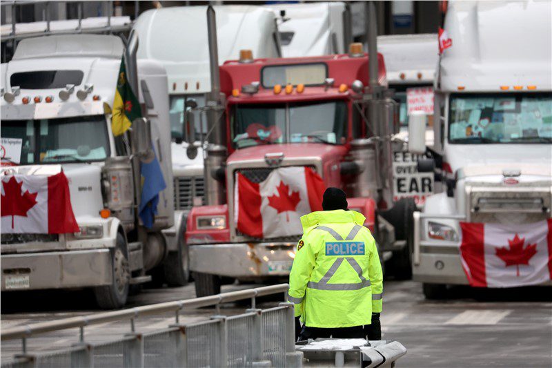 Canadian Trucker Blockade