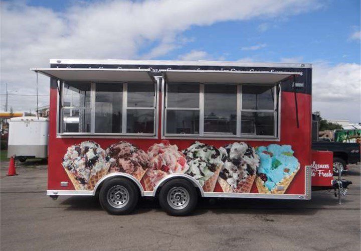 mobile concession custom kitchen trailer