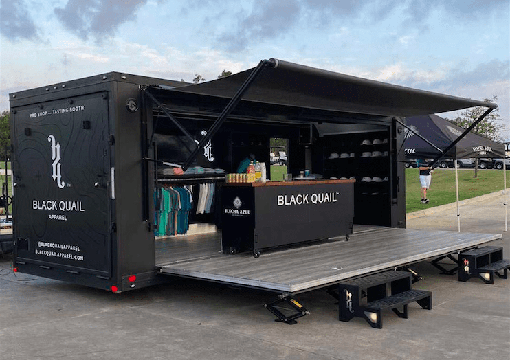Black Quail mobile pro shop trailer