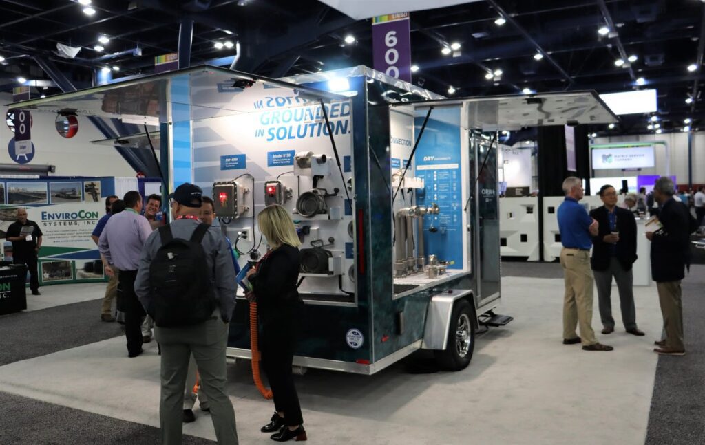 OPW trailer at trade show