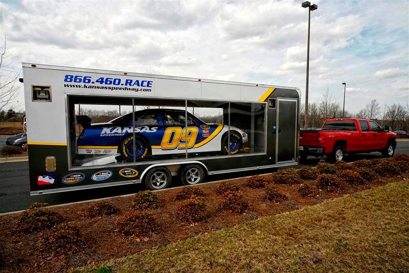 Kansas Speedway display trailer