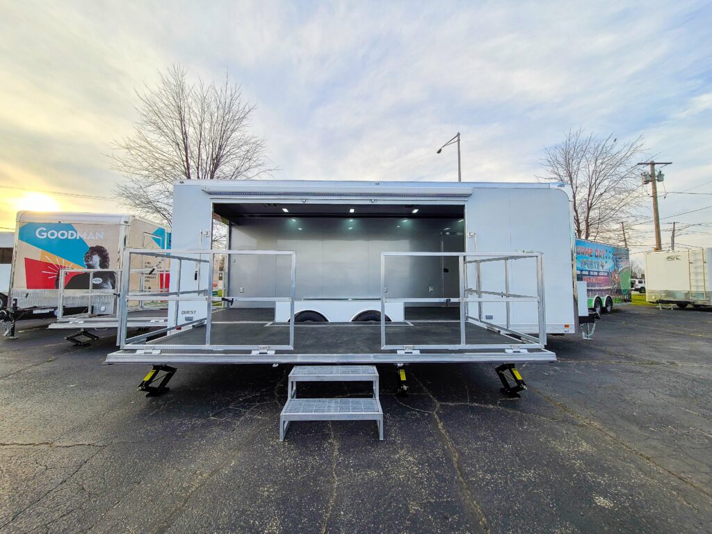 24' Flat Front Experiential Marketing Stage Trailer