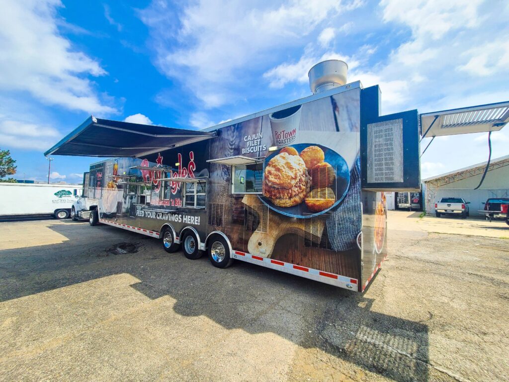 46' fully loaded mobile kitchen trailer