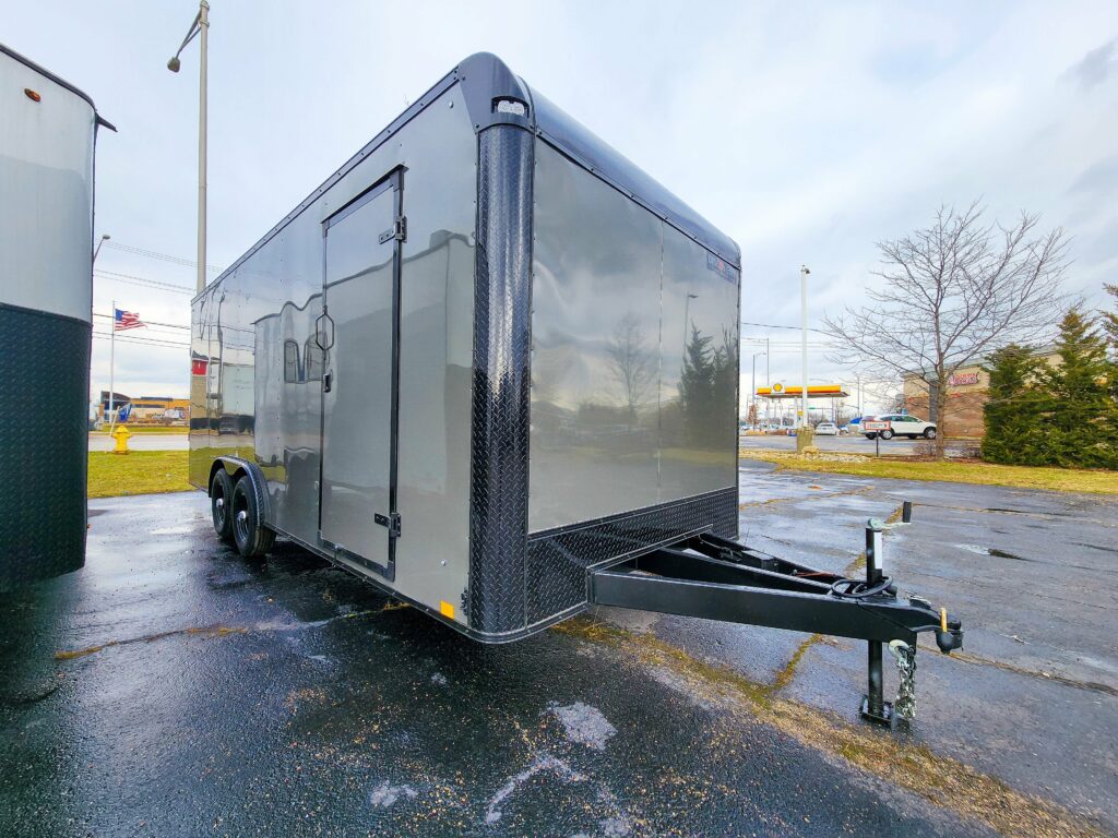 8.5'x20' Discovery Car Hauler Battleship Grey