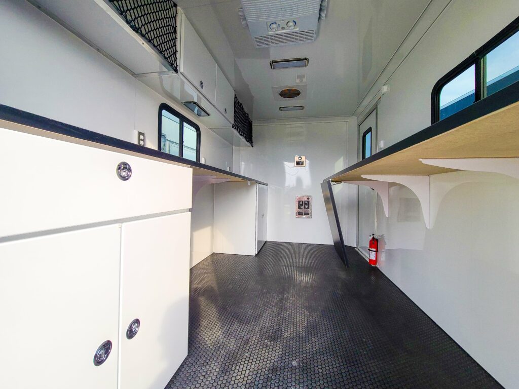 ATC Fiber splicing trailer interior
