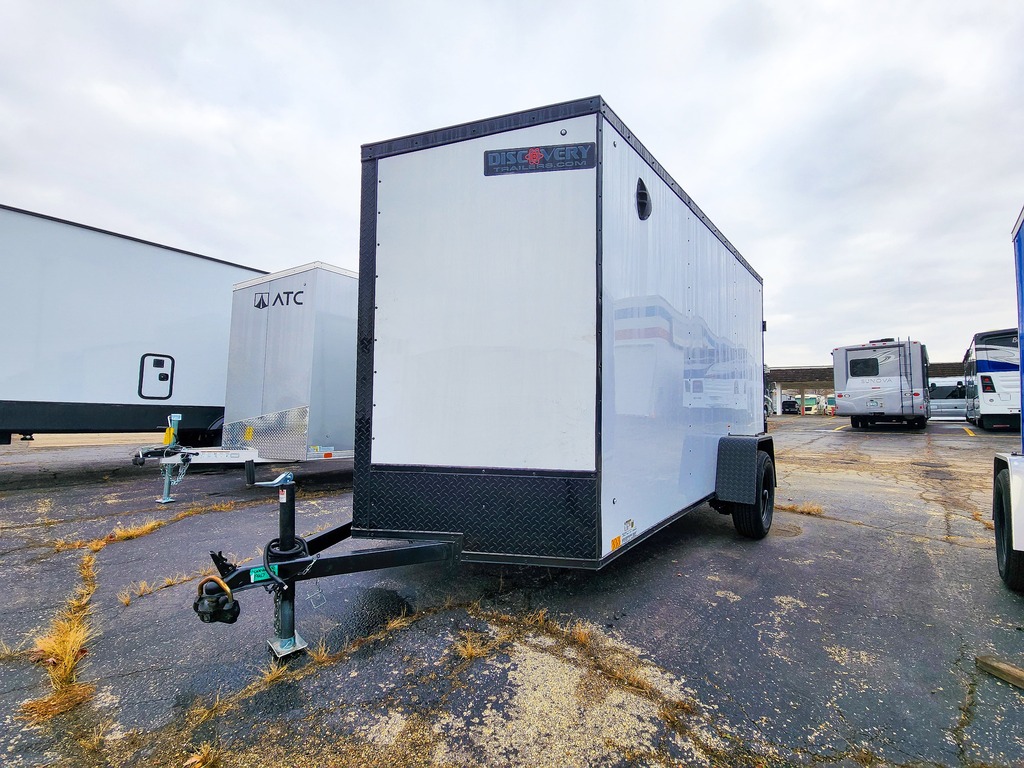 6'x12' white cargo trailer