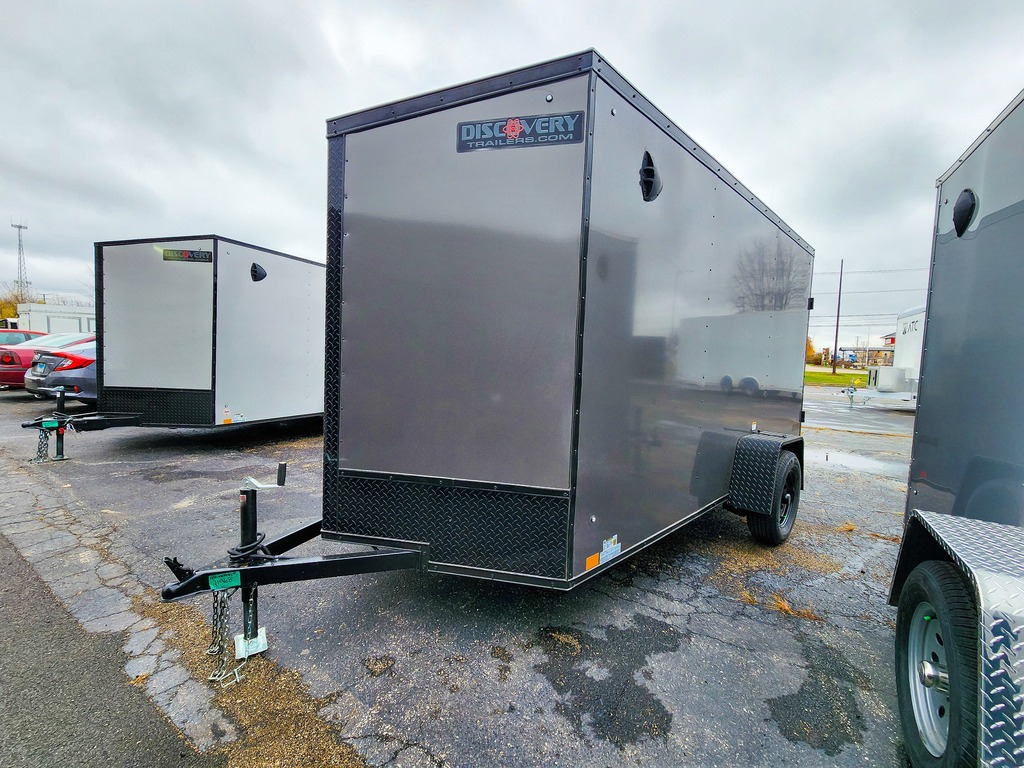6'x12' charcoal cargo trailer