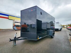 6'x12' blackout cargo trailer