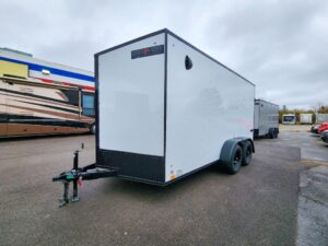 7'x14' white cargo trailer