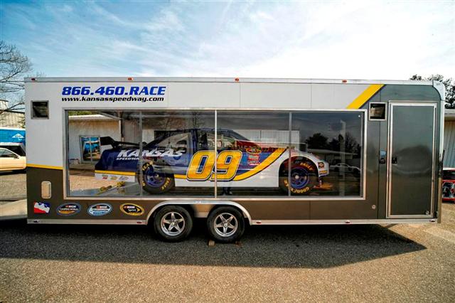 24' clear trailer for Kansas Speedway