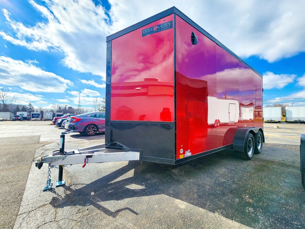 7'x16' Discovery Cargo Trailer (red)