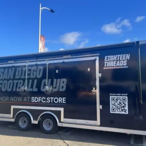 24' Storefront trailer for San Diego FC