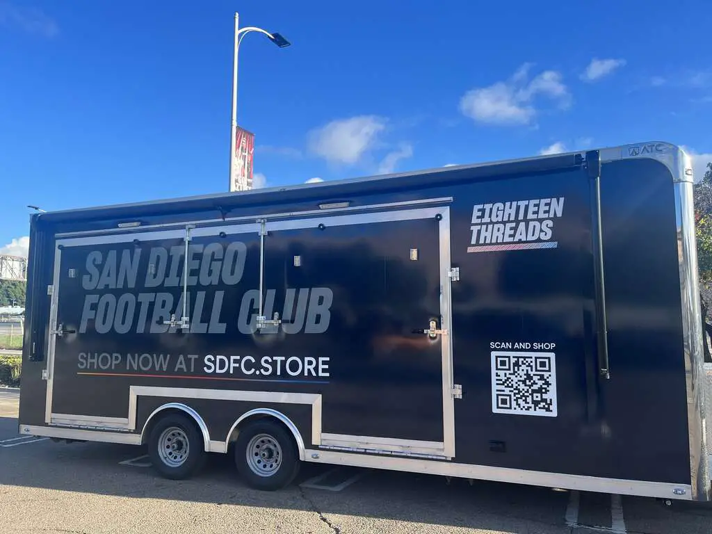 24' Storefront trailer for San Diego FC